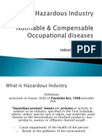 Hazardous Industries Notifiable and Compensable Diseases