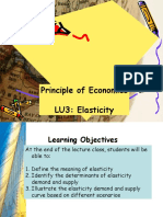 Principle of Economics LU3: Elasticity