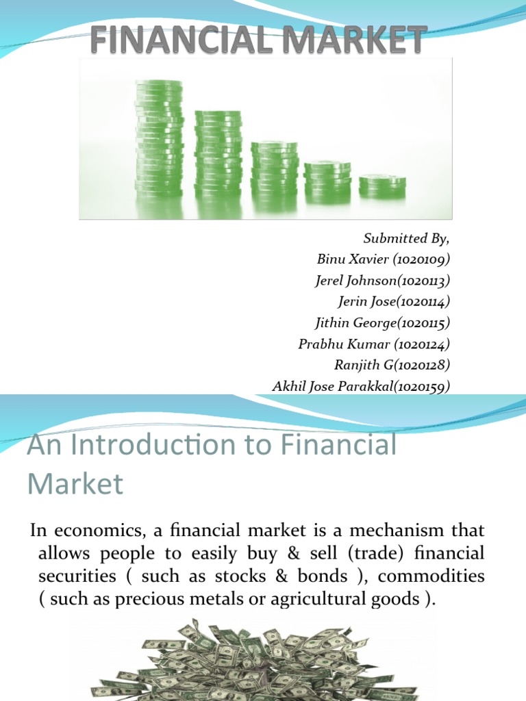Overview of Financial Markets in India | PDF | Financial Markets ...
