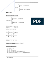 PROBABILIDAD Formulario Esperanza Matemática PDF