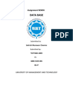 Data Base: Assignment NO#04