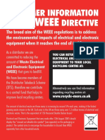 WEEE Poster Customer Information On The WEEE Directive