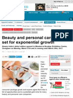 Beauty and Personal Care Industry Set For Exponential Growth, Retail News, ET Retail