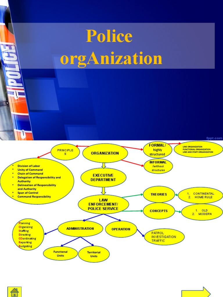 Police Organization Structure and Management | PDF | Police | Inspector