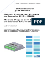 WEG cfw500 Enc Modulo Plug in Com Entrada de Encoder 10002552668 Guia de Instalacao Portugues BR PDF