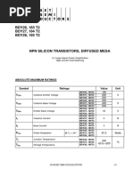 BDY26, 183 T2 BDY27, 184 T2 BDY28, 185 T2: Absolute Maximum Ratings