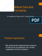The Biblical God and Humanity: St. Augustine of Hippo and St. Thomas Aquinas