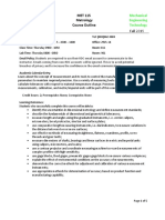 MET 115 Metrology Course Outline: Fall 2015