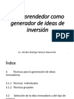 01 El Emprendedor Como Generador de Ideas de Inversión