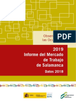 Mercado de Trabajo 2019 Salamanca (Datos - 2018)