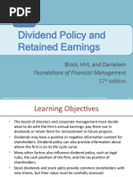 Dividend Policy and Retained Earnings: Foundations of Financial Management