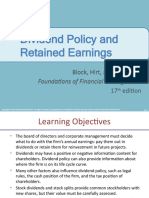 Dividend Policy and Retained Earnings: Foundations of Financial Management