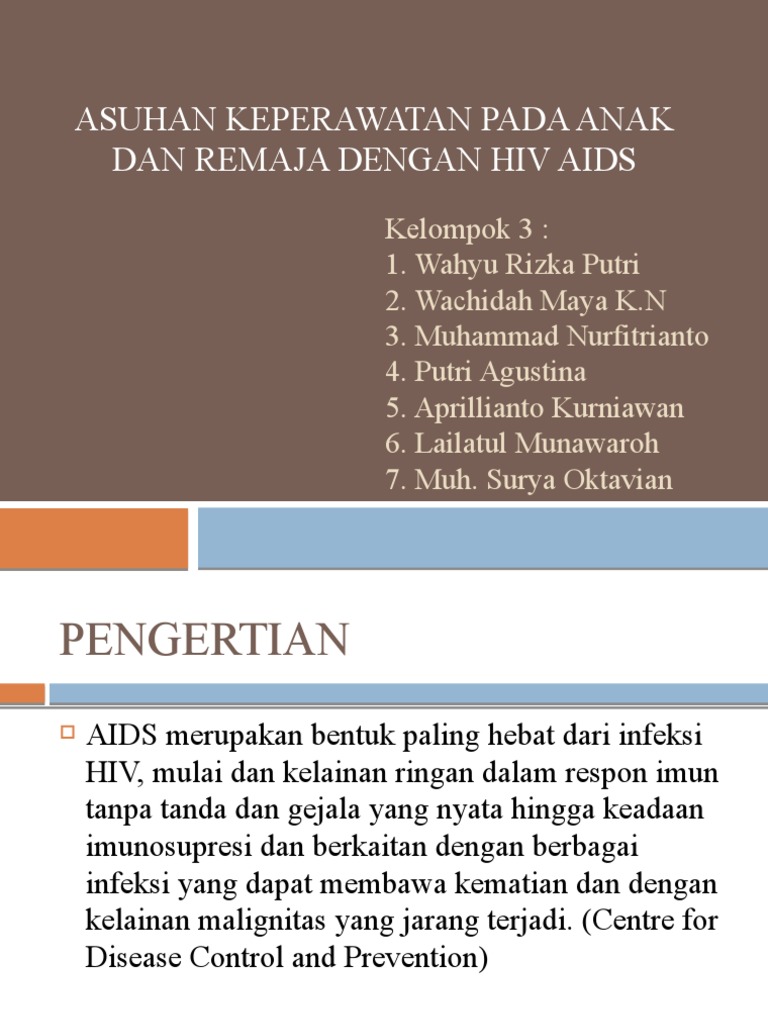 Kel.3 Askep Hiv Pada Anak Dan Remaja | PDF