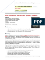 Handbook - Vehicle System Dynamics 2014