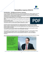 Aviva - Climatewise Response 2014/15: Introduction - Background of Aviva'S Business