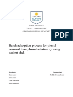 Batch Adsorption Process For Phenol Removal From Phenol Solution by Using Walnut Shell