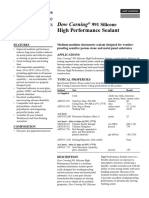 Silicone Sealants: High Performance Sealant