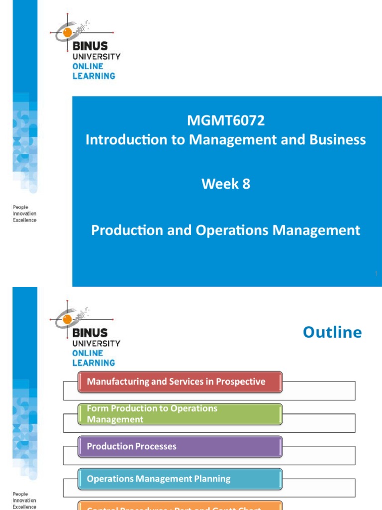Ppt8 Production And Operations Management Pdf Operations Management