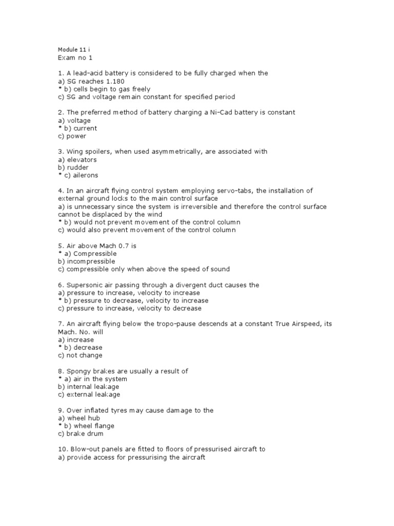 Easa b1 Module 11 | PDF | Electric Generator | Flight Control Surfaces