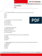 Unit 123: Fixing Sheet Materials: Multiple Choice Questions