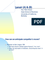 Ryanair (A) & (B) : Key Take-Aways Haas School of Business University of California, Berkeley