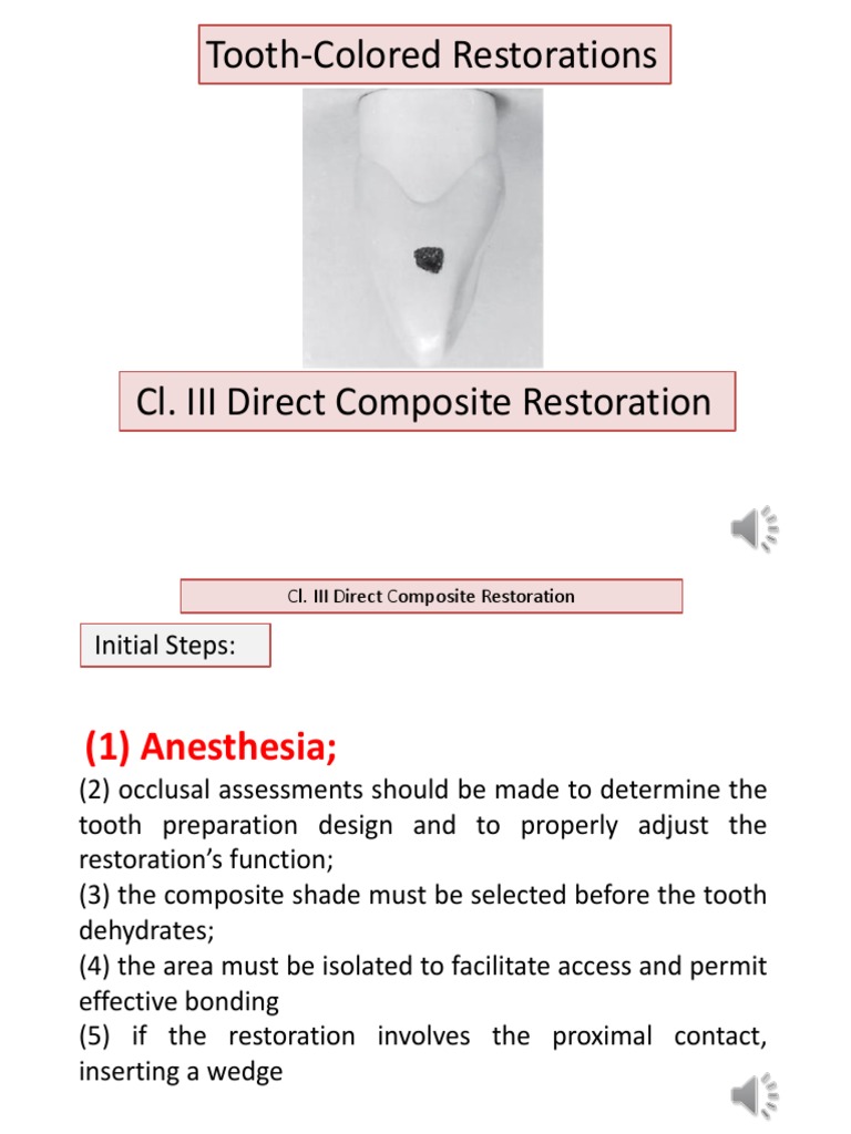 Tooth-Colored Composite Restoration Guide | PDF | Tooth Enamel | Tooth