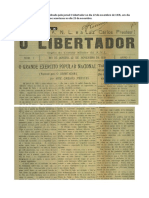 Artigo do Luiz Carlos Prestes publicado pelo jornal O Libertador no dia 22 de novembro de 1935