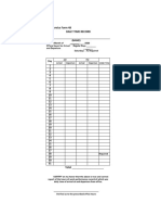 Civil Service Form 48 Daily Time Record: (NAME) F