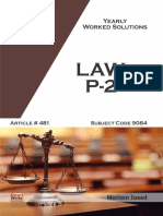 Law Paper-2 A-Level Yearly Worked Solutions
