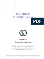 Earthing Transformer Technical Specification