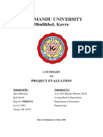 Project Evaluation 