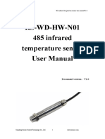 RS-WD-HW-N01 485 Infrared Temperature Sensor User Manual: Document Version V1.0
