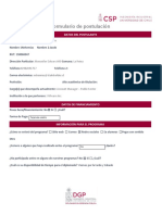 Formulario de Postulacin DGP