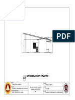 Left Side Elevation Structure 1: As-Built House Plan of Marimla Residence