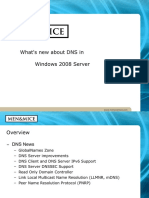 DNS Changes in Windows 2008 Server (Presentación)