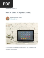 How To Edit A PDF (Easy Guide)