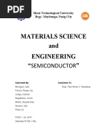 Materials Science and Engineering "Semiconductor": Rizal Technological University Brgy. Maybunga, Pasig City