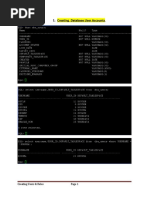 Creating Database User Accounts & Roles