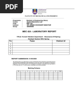 Forced Vibration Experiment - Resonance of Spring PDF