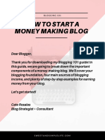Blogging 101 - How To Make Money From Your Blog COMPLETE PDF