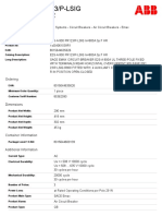 E2S-A 800 PR123/P-LSIG in 800A 3p F HR: General Information