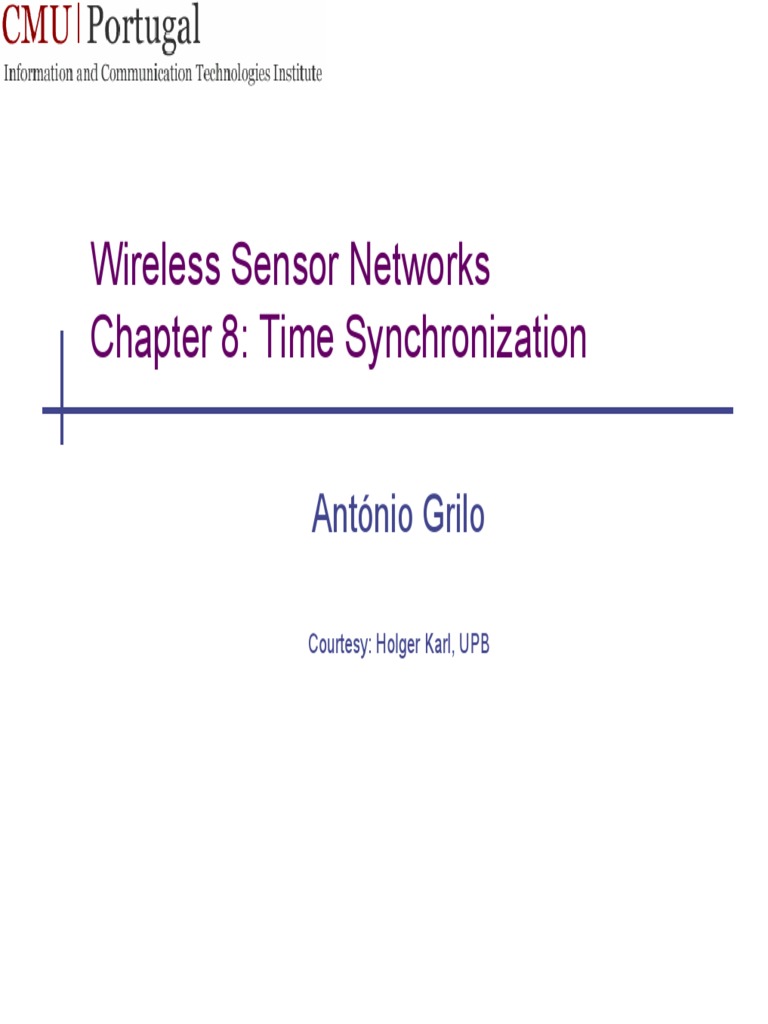 Sensys ch8 Time Synchronization PDF | PDF | Wireless Sensor Network ...