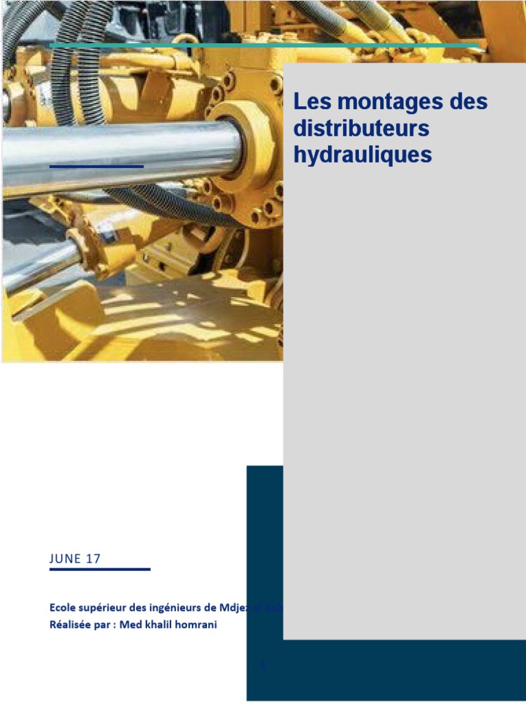 Montage et Branchement Distributeurs Hydrauliques PDF — free download