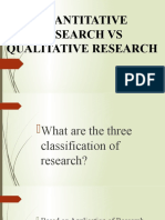 Quantitative Research Vs Qualitative Research