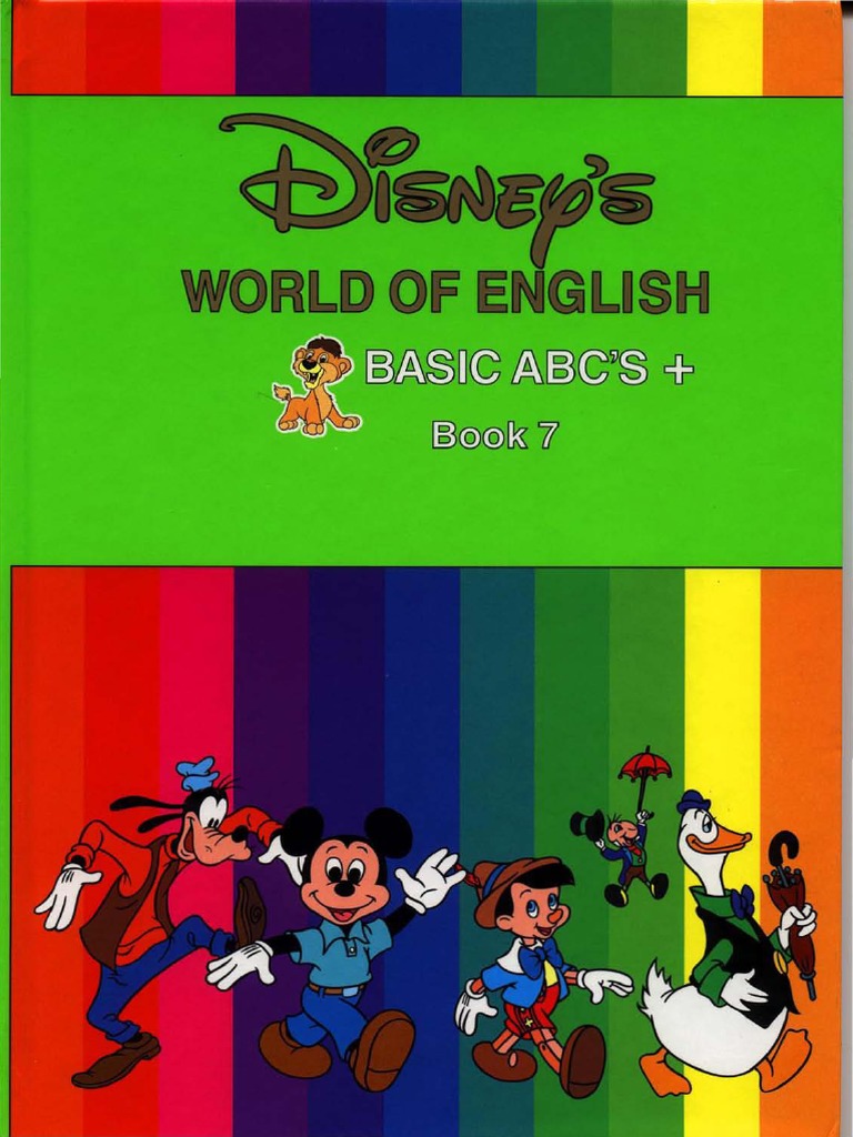 Disneys World of English #11 Basic ABC's DVD CD Course Books