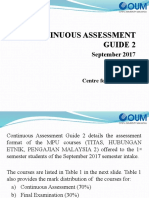 Continuous Assessment Guide 2 - MPU Courses V2