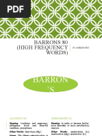 Barrons 80 (High Frequency Words) : By: Amresh Negi