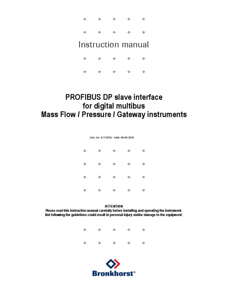Instruction Manual: PROFIBUS DP Slave Interface For Digital Multibus ...