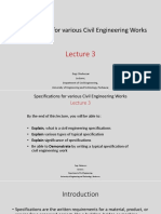 Civil Engineering Specification Guide