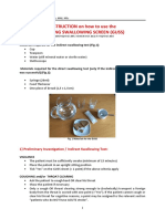 Swallowing Screening Test